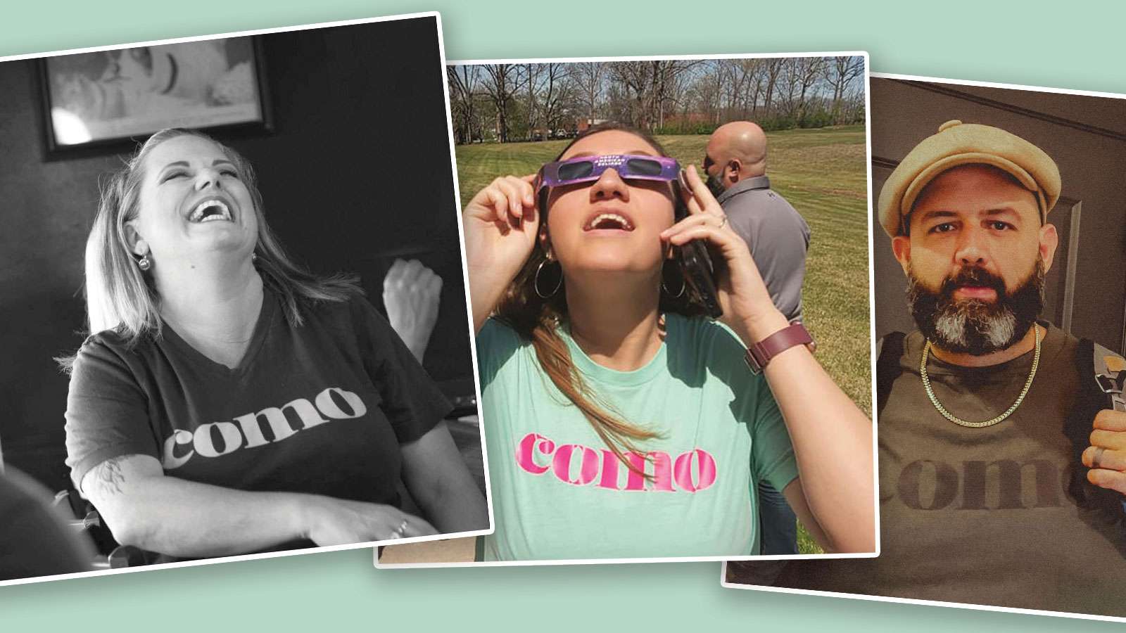 swag-erica-sarah-and-charles-wearing-como-shirt